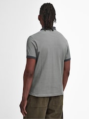 Barbour® Light Grey 100% Cotton Mens Sports Polo Shirt - Image 2 of 7