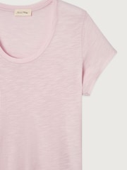 American Vintage Pink Jacksonville Short Sleeve Scoop Neck T-Shirt - Image 2 of 2