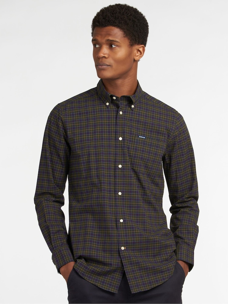 Barbour® Green Lomand Tartan Check Shirt - Image 1 of 7
