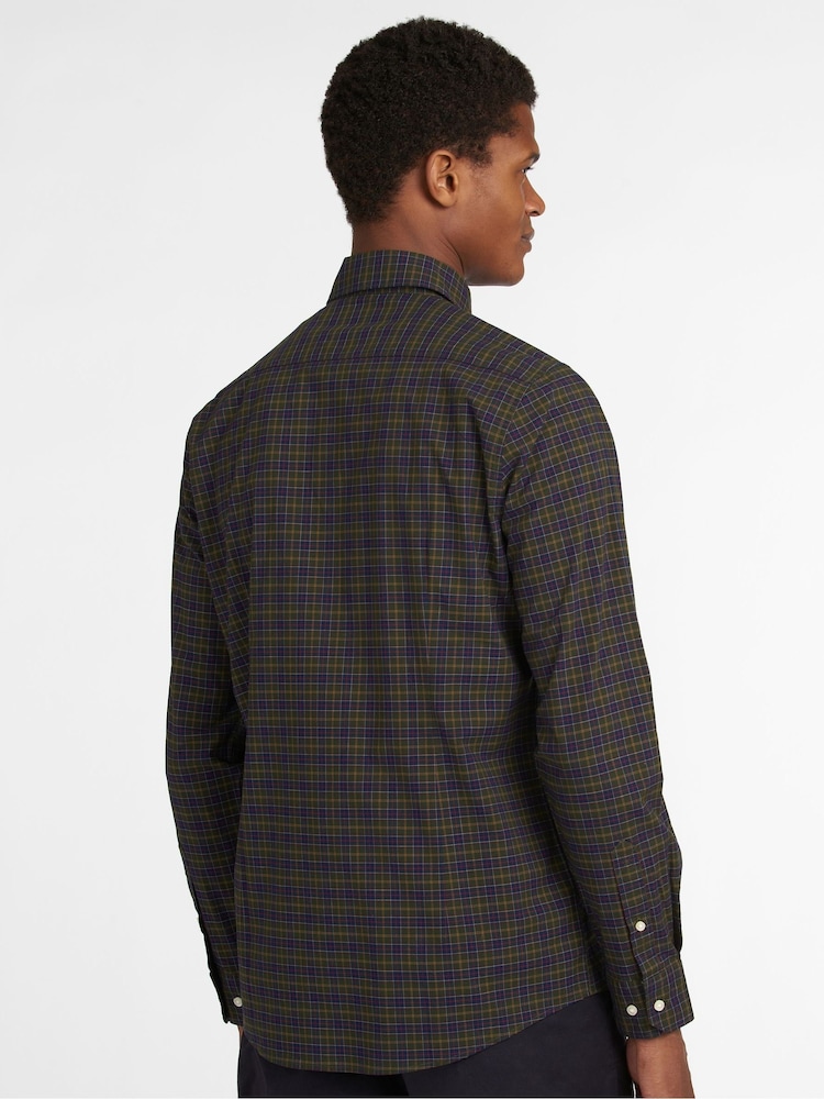 Barbour® Green Lomand Tartan Check Shirt - Image 2 of 7 Barbour® Green Lomand Tartan Check Shirt - Image 2 of 7