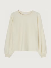 American Vintage Cream Bobypark Terry Towelling Crew Neck Sweat Top - Image 3 of 4