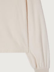 American Vintage Cream Bobypark Terry Towelling Crew Neck Sweat Top - Image 4 of 4