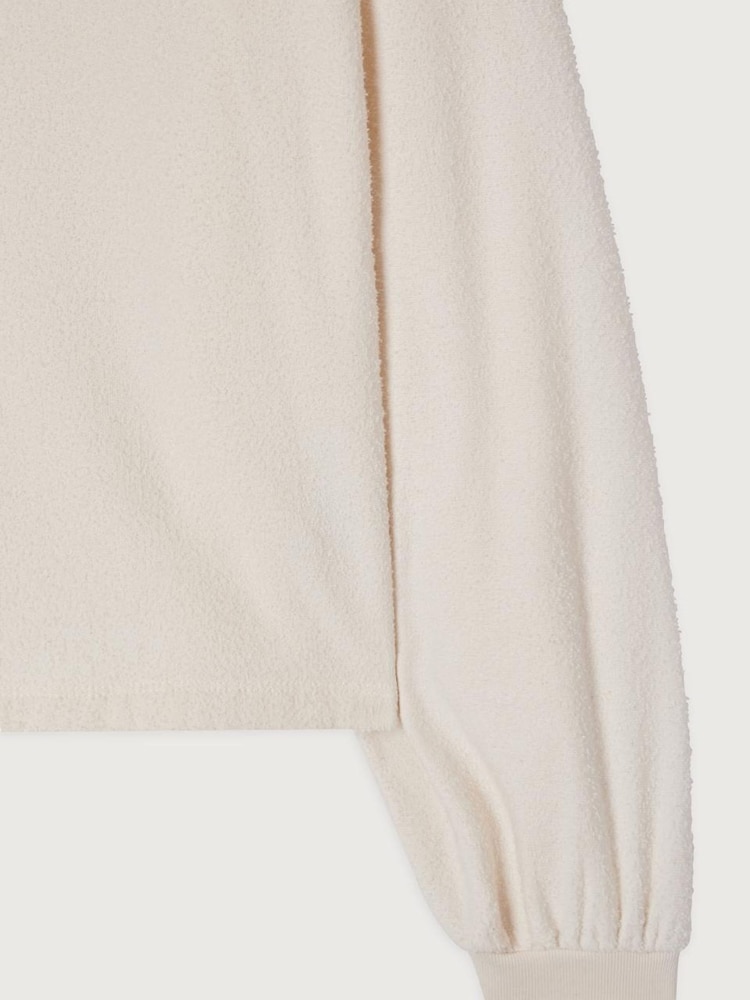 American Vintage Cream Bobypark Terry Towelling Crew Neck Sweat Top - Image 4 of 4