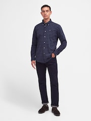 Barbour® Navy Lomand Tartan Check Shirt - Image 4 of 8