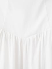 Mango White Scoop Neck Structured Midi Dress - Image 6 of 7