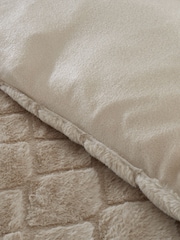 Catherine Lansfield Soft Diamond Cosy and Warm Fleece Duvet Cover Set - Изображение 3 из 4