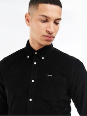 Barbour® Black 100% Cotton Ramsey Micro Cord Shirt - Image 5 of 8