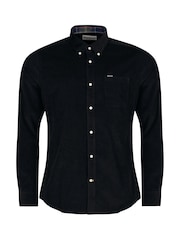 Barbour® Black 100% Cotton Ramsey Micro Cord Shirt - Image 6 of 8