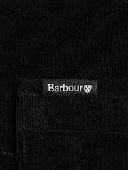Barbour® Black 100% Cotton Ramsey Micro Cord Shirt - Image 7 of 8