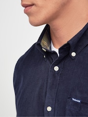 Barbour® Navy 100% Cotton Ramsey Micro Cord Shirt - Image 5 of 9