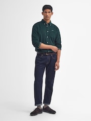 Barbour® Green 100% Cotton Ramsey Micro Cord Shirt - Image 4 of 8