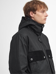 Barbour® Black Reengineered Spey Waxed Jacket - Image 5 of 7