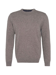 Barbour® Stone Lambswool Crew Neck Jumper - Image 7 of 7