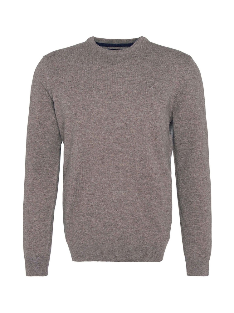 Barbour® Stone Lambswool Crew Neck Jumper - Image 7 of 7