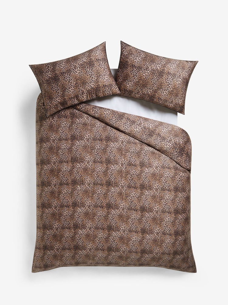Rockett St George Leopard Love 200 Thread Count Duvet Cover and Pillowcase Set - Image 4 of 5