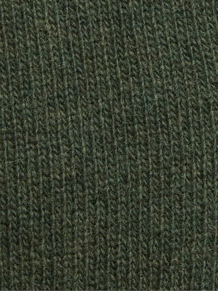 Barbour® Olive Green Lambswool Quarter Zip Jumper - Image 8 of 8 Barbour® Olive Green Lambswool Quarter Zip Jumper - Image 8 of 8