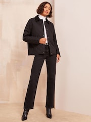 Friends Like These Black Quilted Collar Jacket - Image 3 of 5