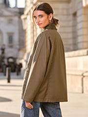 Khakigrün - Friends Like These Utility-Jacke mit Kragen - Bild 2 von 4