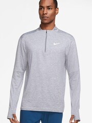 Nike Grey Element Half Zip Running Top - Image 1 of 3