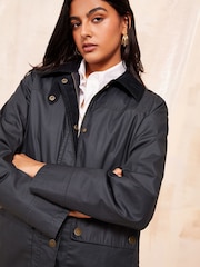 Marineblau/blau - Friends Like These Utility-Jacke mit Kragen - Bild 2 von 4