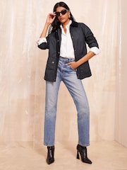 Marineblau/blau - Friends Like These Utility-Jacke mit Kragen - Bild 3 von 4