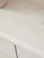White Bronx Oak Effect Small Sideboard - Image 5 of 8