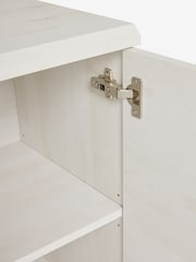 White Bronx Oak Effect Small Sideboard - Image 8 of 8