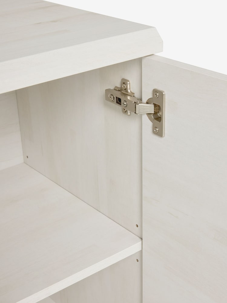 White Bronx Oak Effect Small Sideboard - Image 8 of 8