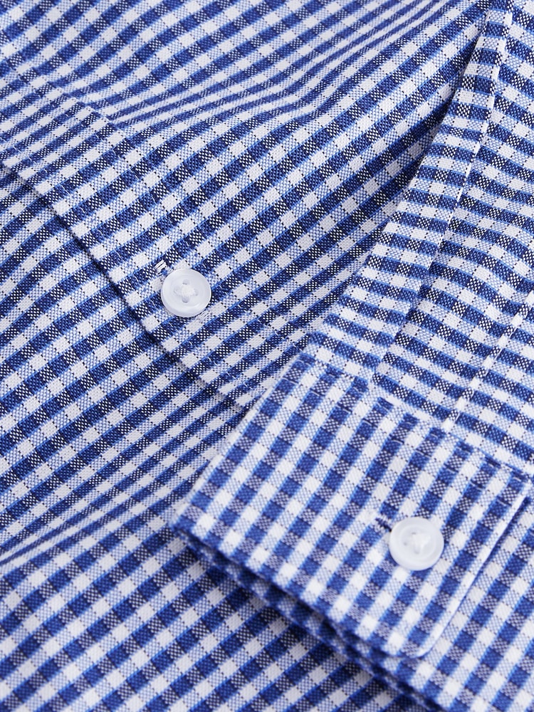 Blue/Navy Single Oxford Shirt (3-16yrs) - Image 3 of 3