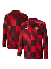 Puma Red Manchester City Prematch Sweat Top Kids - Image 1 of 3
