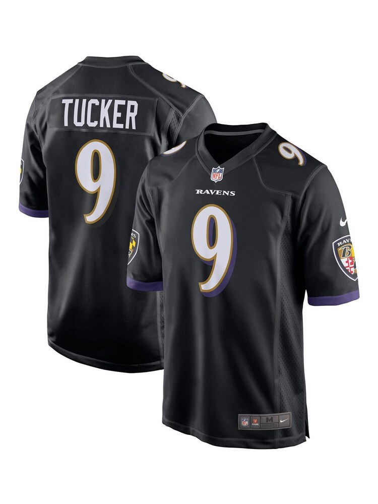 Nike Black NFL Baltimore Ravens Alternate Game Jersey - Justin Tucker Youth - Image 1 of 3