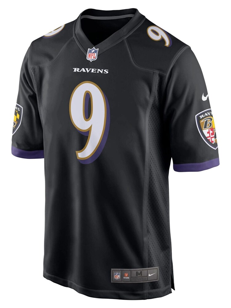 Nike Black NFL Baltimore Ravens Alternate Game Jersey - Justin Tucker Youth - Image 2 of 3