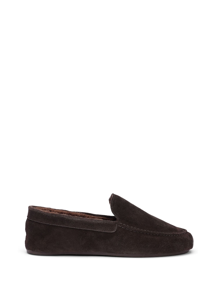 Hotter Brown Standard Fit Recharge Slip-On Slippers - Image 1 of 4 Hotter Brown Standard Fit Recharge Slip-On Slippers - Image 1 of 4