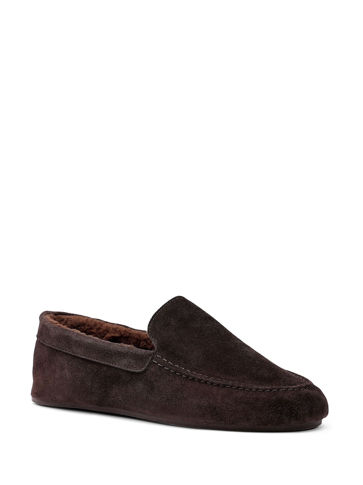Hotter Brown Standard Fit Recharge Slip-On Slippers - Image 2 of 4 Hotter Brown Standard Fit Recharge Slip-On Slippers - Image 2 of 4