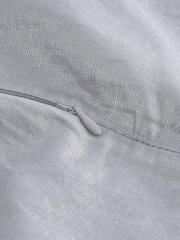 Silver Linen Blend Metallic Mini Skirt - Image 6 of 6