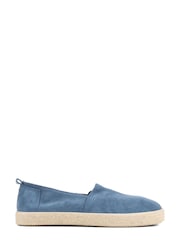 Jones Bootmaker Blue Reagan Leather Espadrilles - Image 2 of 6