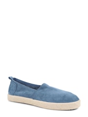 Jones Bootmaker Blue Reagan Leather Espadrilles - Image 3 of 6