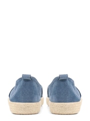 Jones Bootmaker Blue Reagan Leather Espadrilles - Image 4 of 6