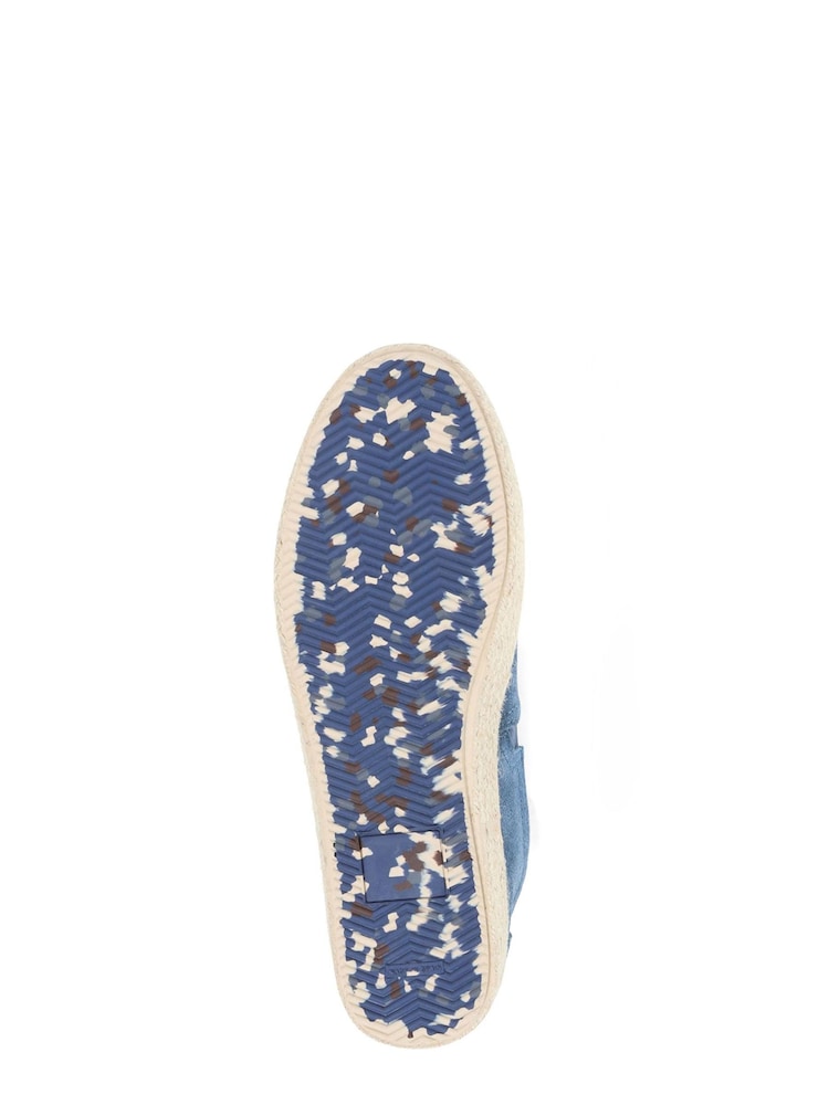 Jones Bootmaker Blue Reagan Leather Espadrilles - Image 6 of 6