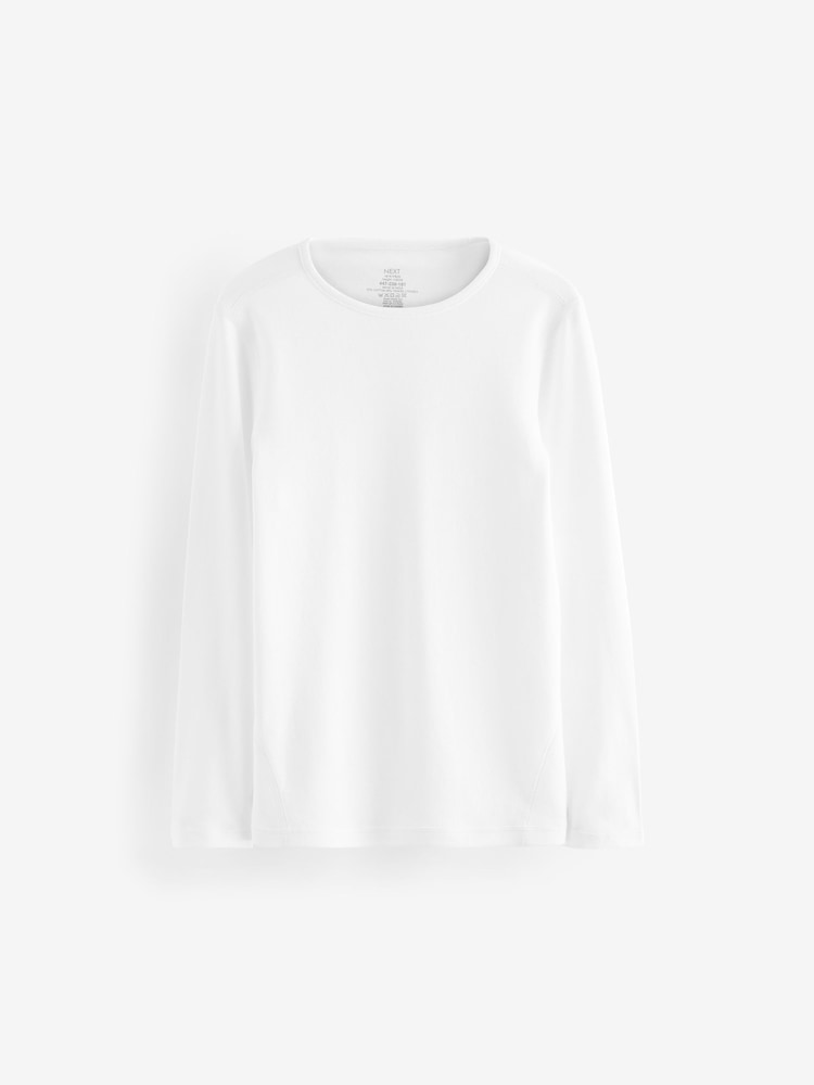 White Kind To Skin Long Sleeve T-Shirts 2 Pack (9mths-12yrs) - Image 2 of 4