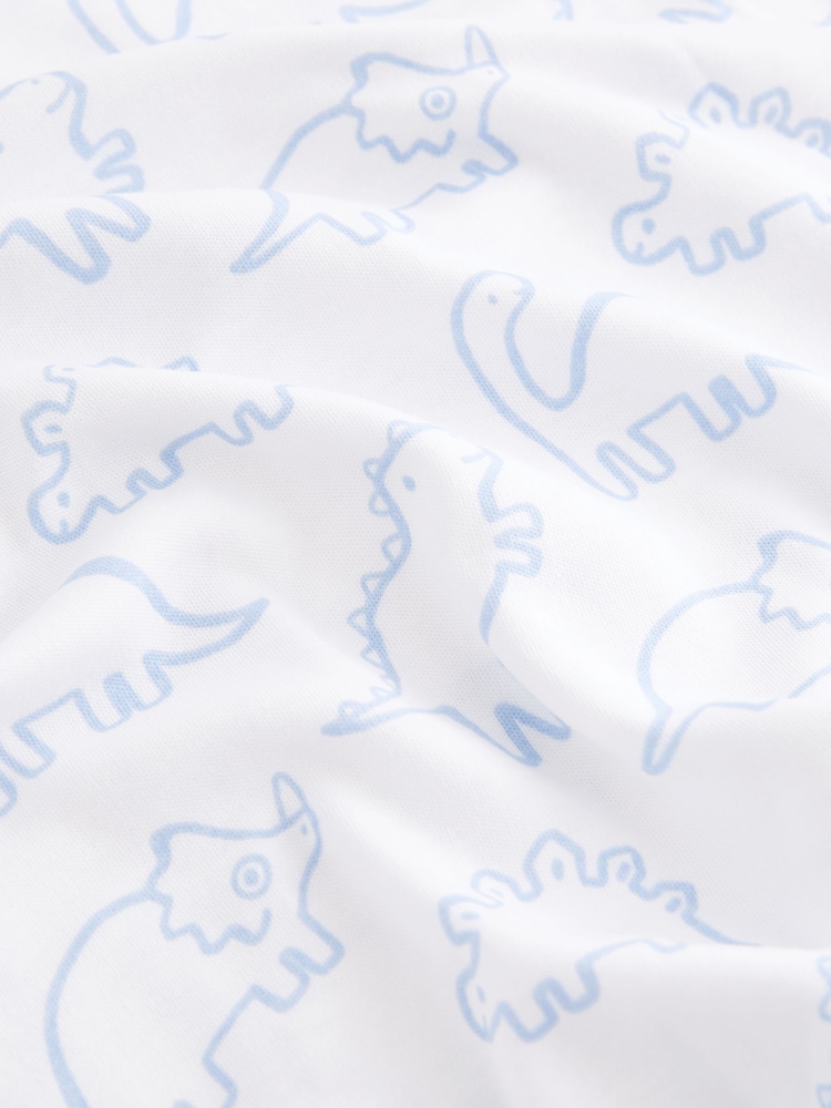 Blue Dinosaur Print Kind to Skin Pyjamas 2 Pack (9mths-12yrs) - Image 5 of 5