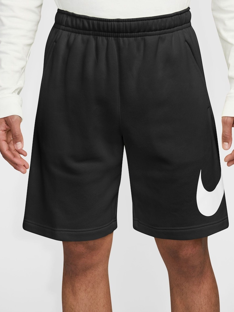 Черный - Флисовые шорты с логотипом Nike Club - Image 1 of 12