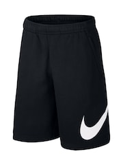 Черный - Флисовые шорты с логотипом Nike Club - Image 12 of 12