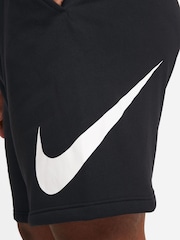 Черный - Флисовые шорты с логотипом Nike Club - Image 2 of 12