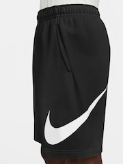 Черный - Флисовые шорты с логотипом Nike Club - Image 5 of 12