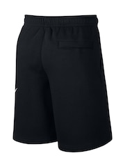 Черный - Флисовые шорты с логотипом Nike Club - Image 7 of 12