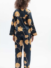 Fable and Eve Blue Leaf Print Pyjamas Set - Image 3 of 4