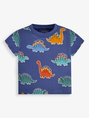 JoJo Maman Bébé Boys' 2-Pack Dinosaur Jersey Pyjamas - Image 7 of 11