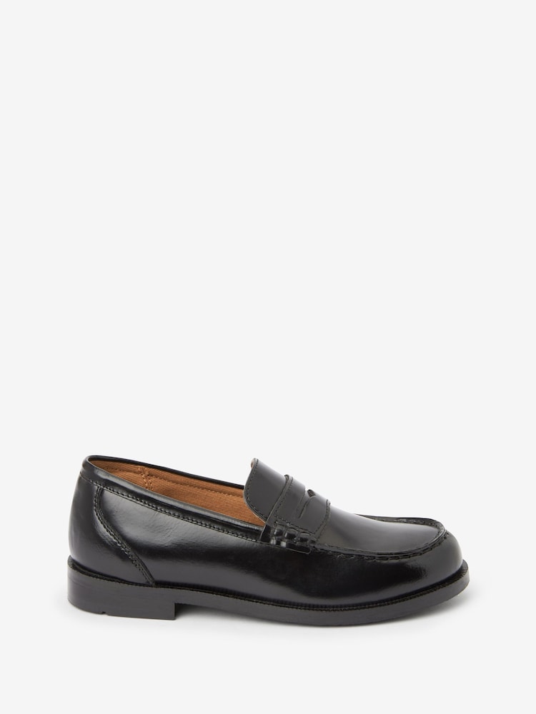 Black Leather Loafers - Image 2 of 4