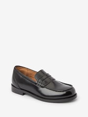 Black Leather Loafers - Image 3 of 4